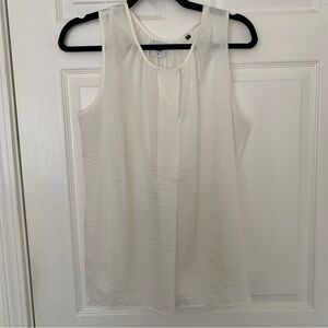 Cabi White White Sleeveless Blouse M